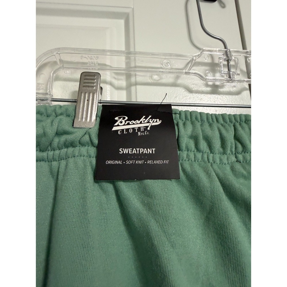 Brooklyn Cloth Sweatpants Mens XXL Sage Green Relaxed Fit Soft Knit Joggers NEW - Picture 5 of 8